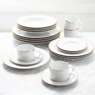 Maison Gold Rim 20-Piece Place Settings