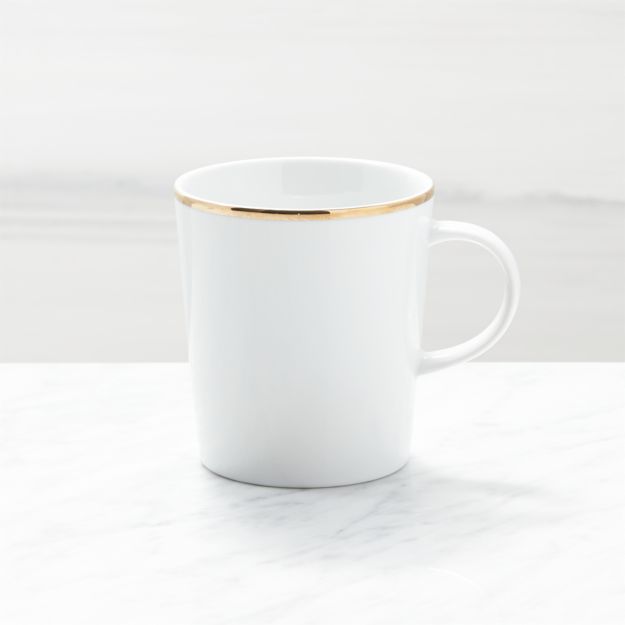 Maison Gold Rim Mug Crate and Barrel