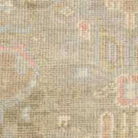 Maldives Wool Traditional Hand-Knotted Garden Rug Swatch 12"x18"