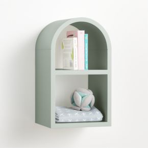Image of Mallory 11" Sage Green Small Kids Wall Shelf