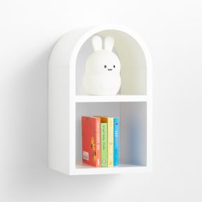 Image of Mallory 11" White Small Kids Wall Shelf