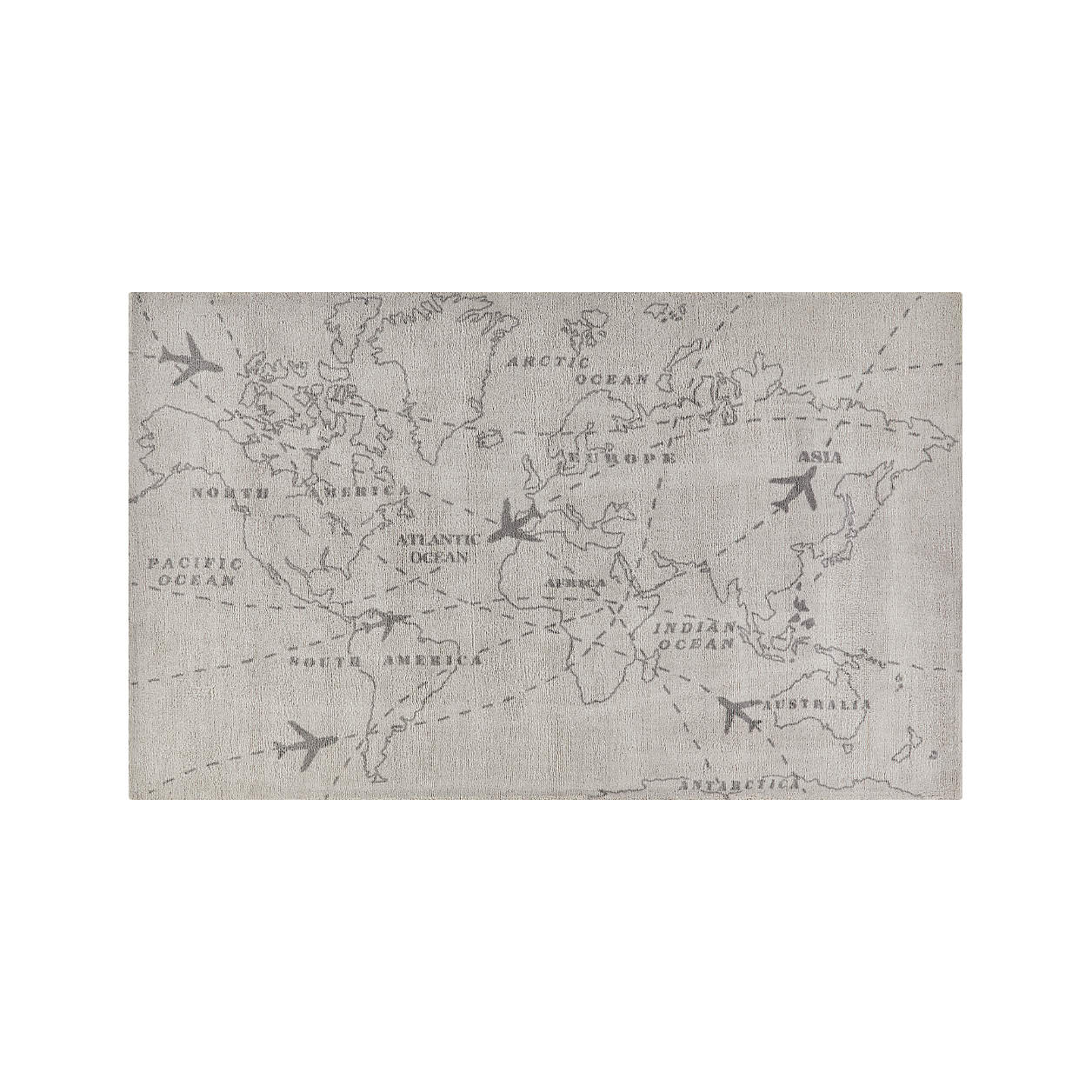 Map Rug 5'x8' + Reviews Crate and Barrel