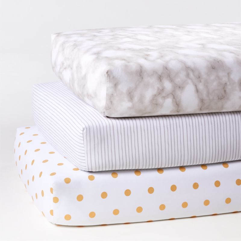 marble crib sheet