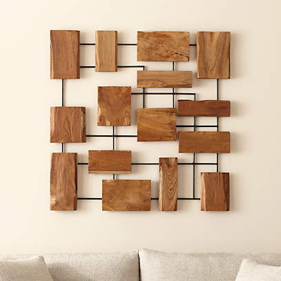 Marcel Teak Wall Art Reviews Crate And Barrel Canada
