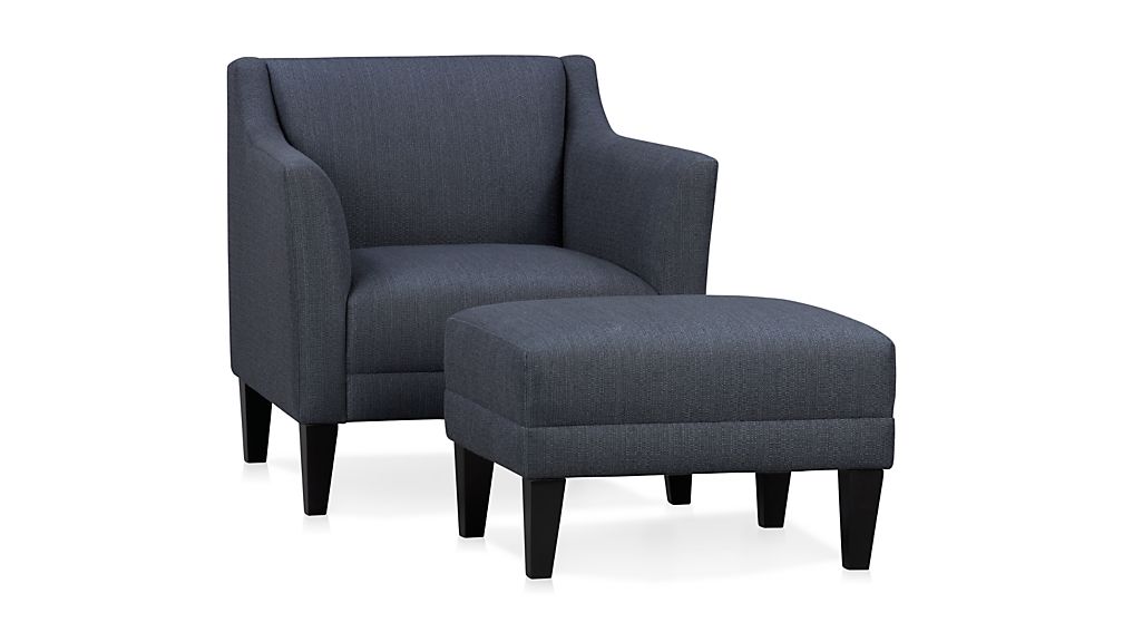 Margot Chair Fargo: Midnight | Crate and Barrel