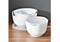 Rosti White Melamine Mixing Bowls with Lids Set
