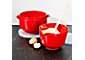Rosti Luna Red Melamine Mixing Bowls with Lids Set