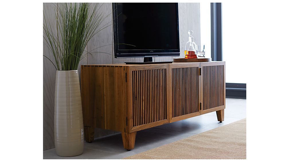 Marin Natural 58" Media Console Crate and Barrel