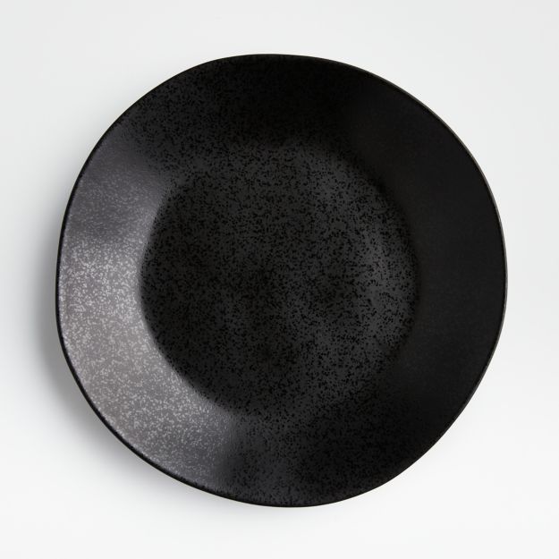 Marin Matte Black Dinner Plate + Reviews Crate and Barrel