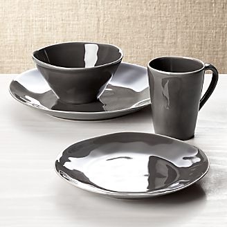 Marin Dark Grey 4-Piece Place Setting