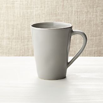 Coffee Mugs And Tea Cups Crate Barrel Marin Grey Mug