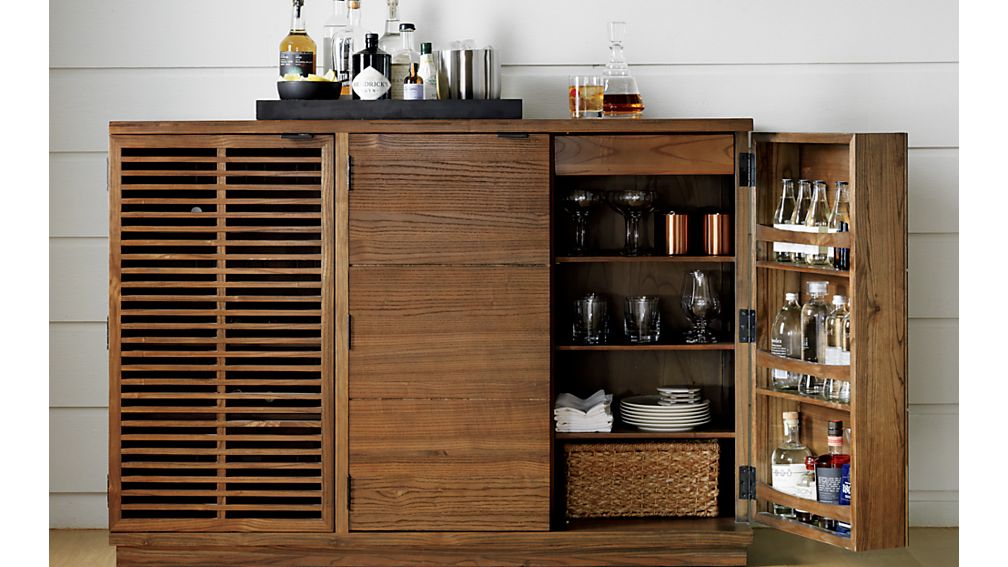 Marin Shiitake Large Bar/Media Crate and Barrel