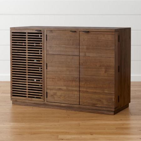 Marin Shiitake Large Bar Media Cabinet Reviews Crate And