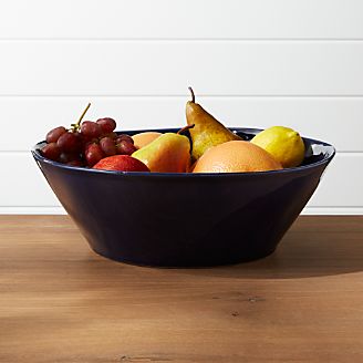 Marin Dark Blue Large Serving Bowl