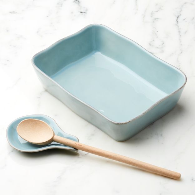 Blue Baking Dish in Casseroles + Reviews Crate and Barrel