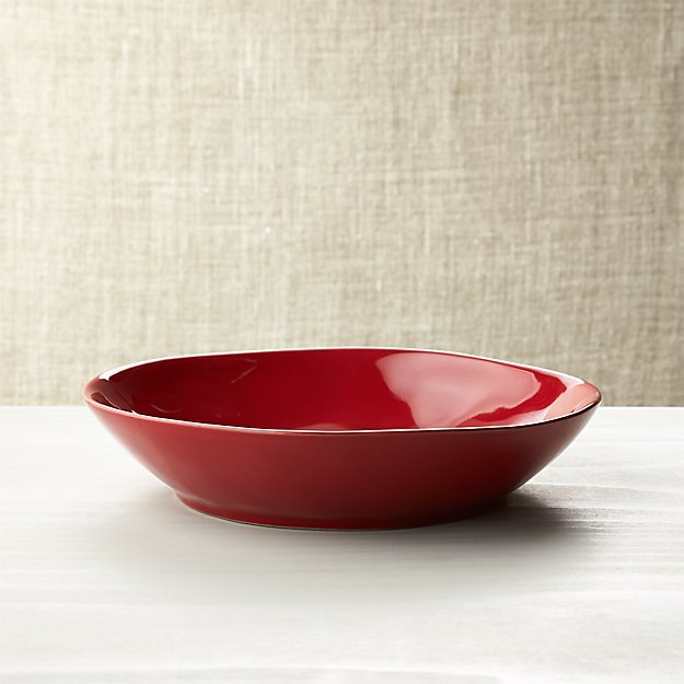 Marin Red PastaLow Bowl Crate and Barrel