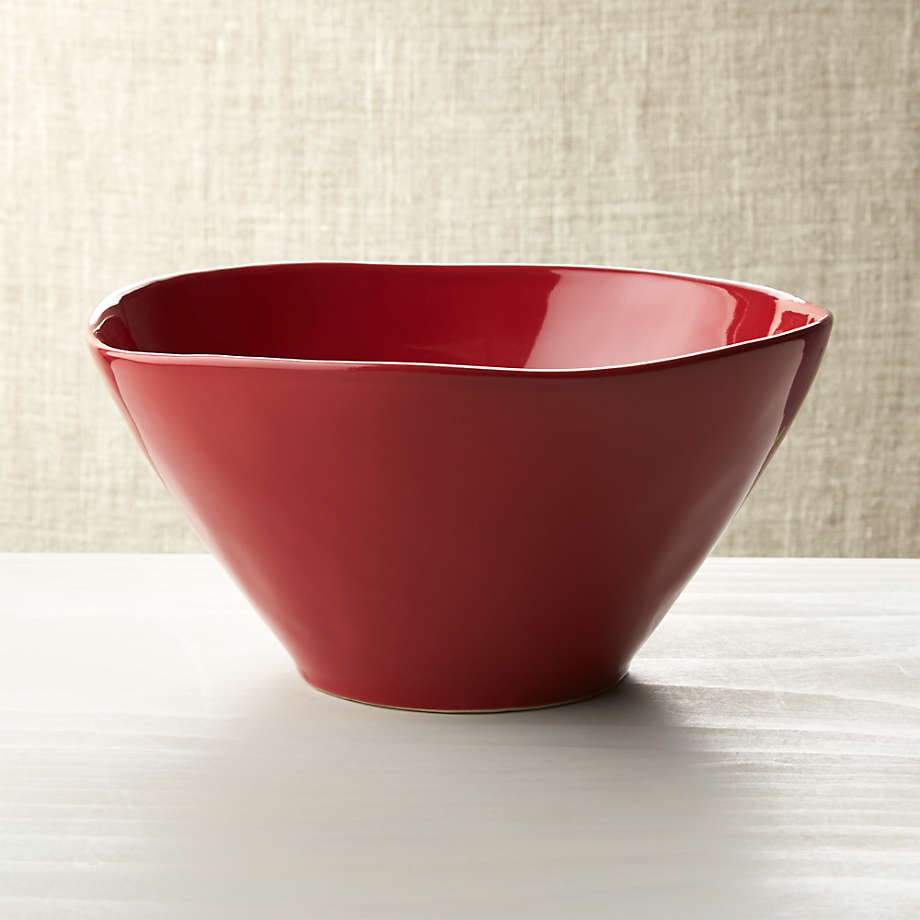 Marin Red Serving Bowl + Reviews Crate and Barrel
