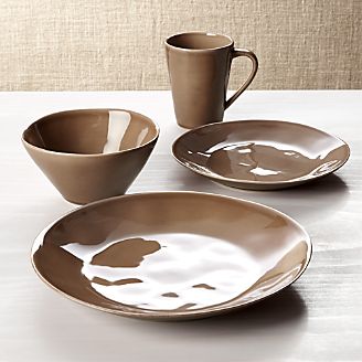 Marin Taupe 4-Piece Place Setting