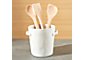 Marin White Utensil Holder with Handles