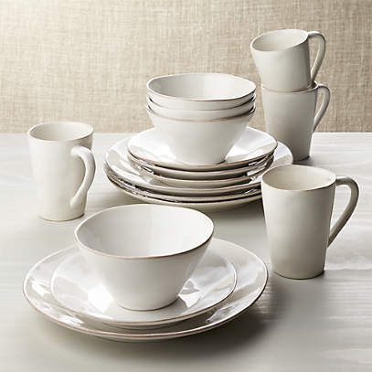 white dinnerware