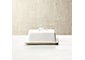 Marin White Covered Butter Dish