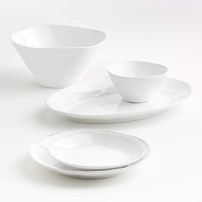 black melamine dishes