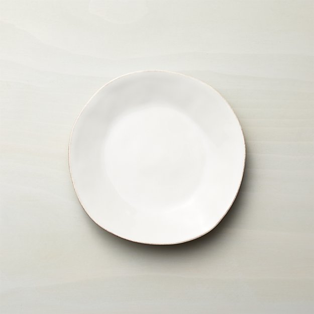 Marin White Salad Plate Crate and Barrel