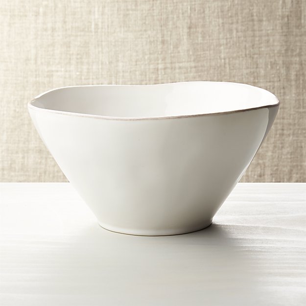 Marin White Small Serving Bowl Crate and Barrel