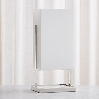 Acrylic Desk Accessories Crate And Barrel Marlo Frosted Rectangle Table Lamp
