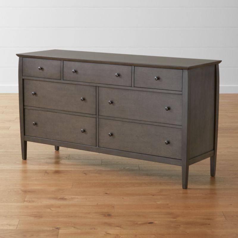 Mason 7 Drawer Grey Dresser Reviews Crate And Barrel