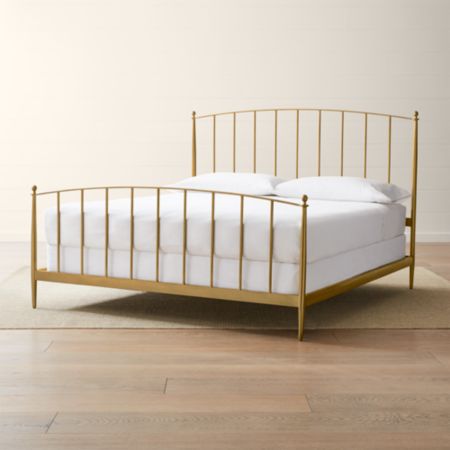 Mason Brass King Bed Reviews Crate And Barrel