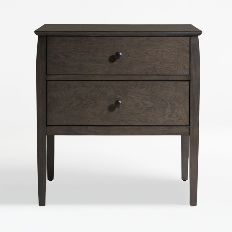 Mason 2 Drawer Grey Nightstand Reviews Crate And Barrel