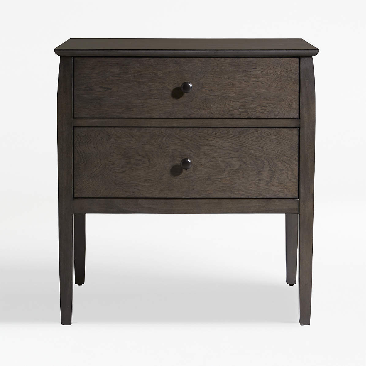 Mason 2 Drawer Grey Nightstand Reviews Crate And Barrel