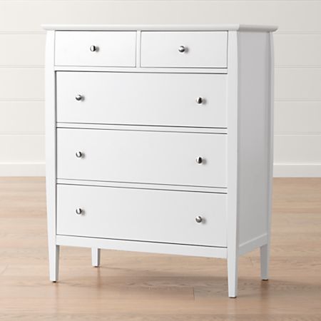 Mason White 5 Drawer Chest Reviews Crate And Barrel