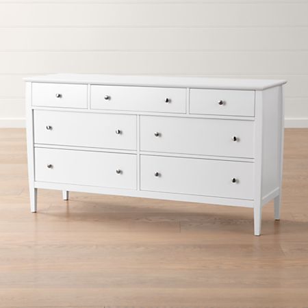 Mason White 7 Drawer Dresser Reviews Crate And Barrel