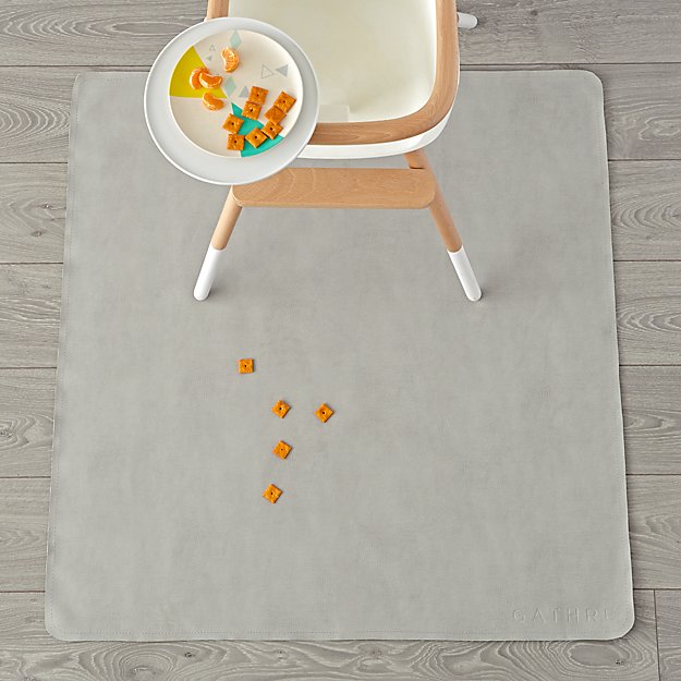 Gathre Grey High Chair Mat Reviews Crate And Barrel