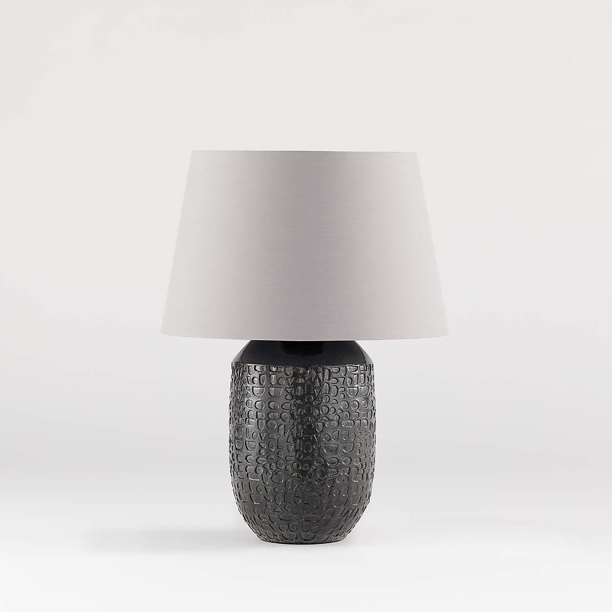 grey shade table lamp