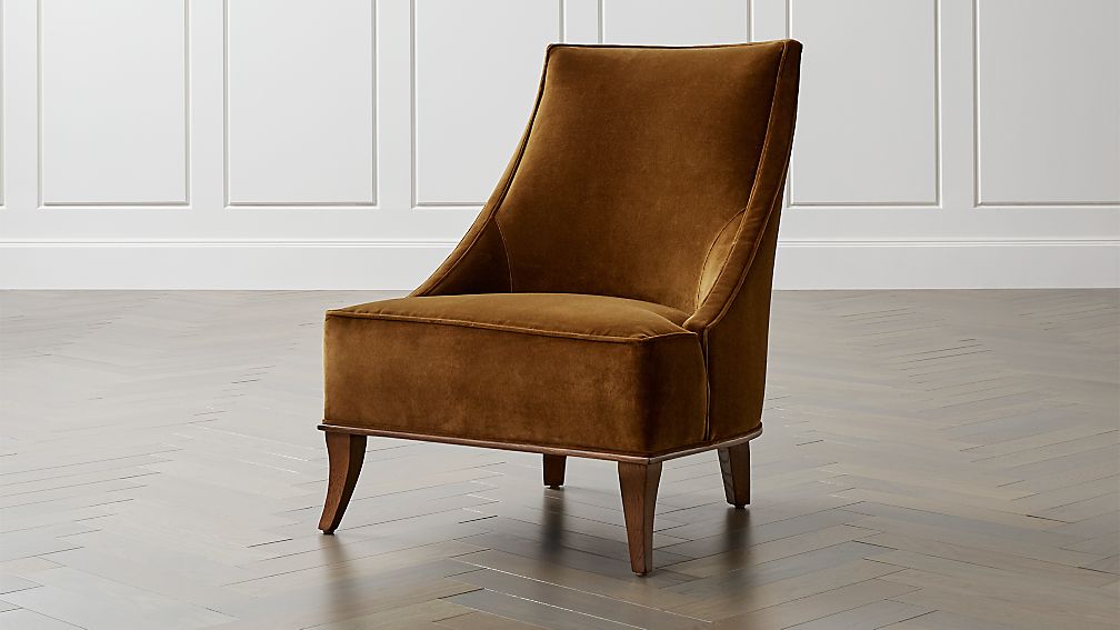 Slipper Chair Matisse Armless Slipper Chair Crate And Barrel