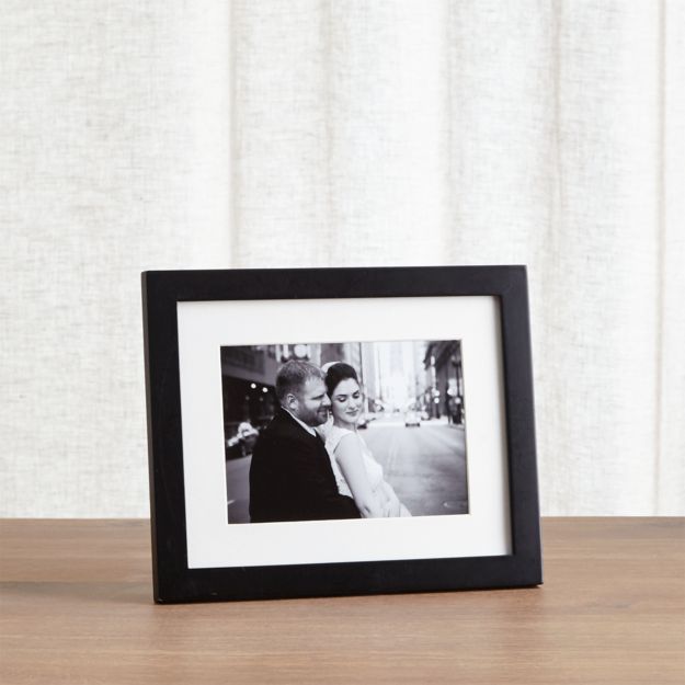 Matte Black 5x7 Picture Frame + Reviews | Crate And Barrel