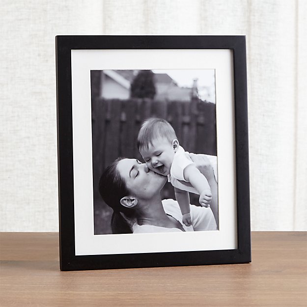 Matte Black 8x10 Picture Frame Crate and Barrel
