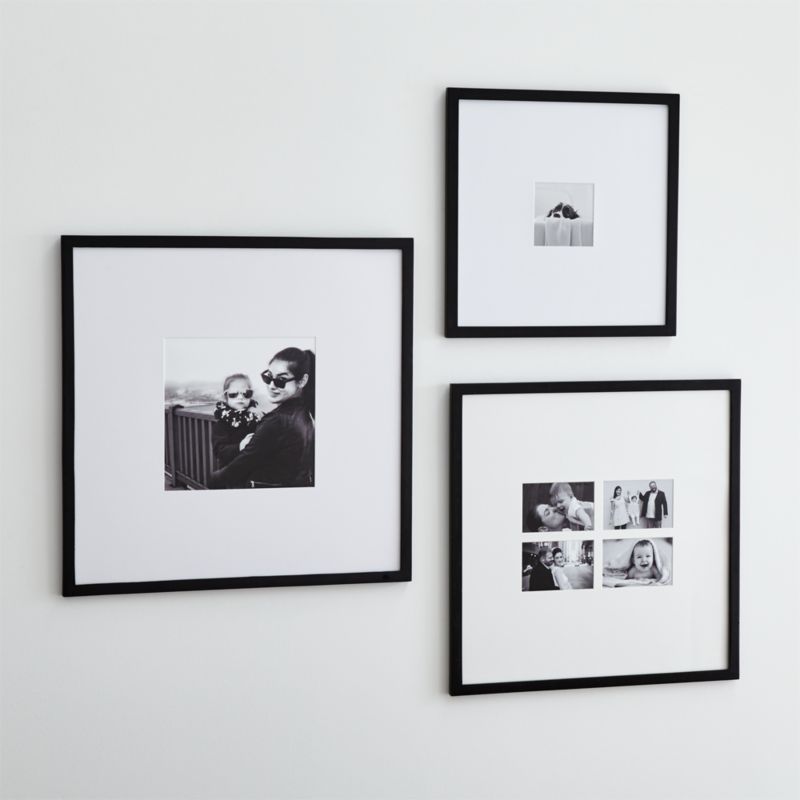 Matte Black Wall Frames | Crate and Barrel