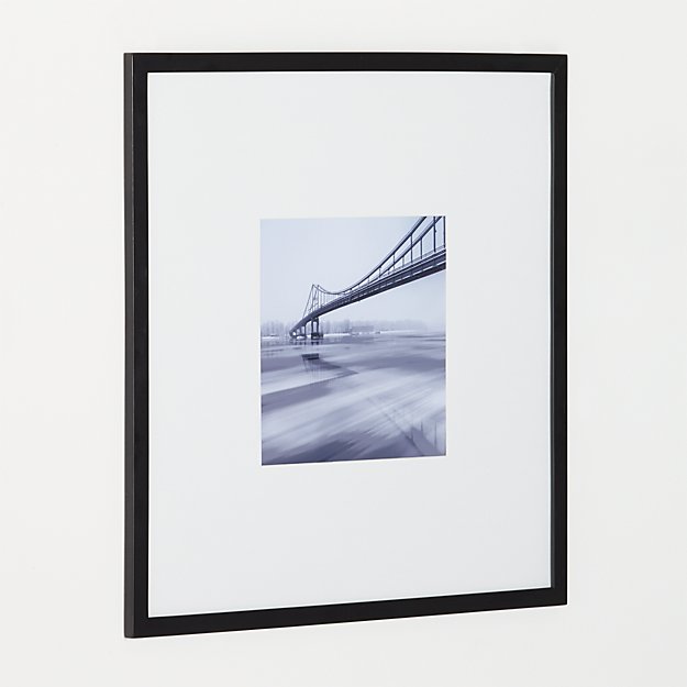 Matte Black 11x11 Wall Frame | Crate and Barrel