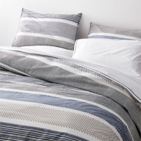 Medina Geometric Duvet Covers And Pillow Shams Crate And Barrel