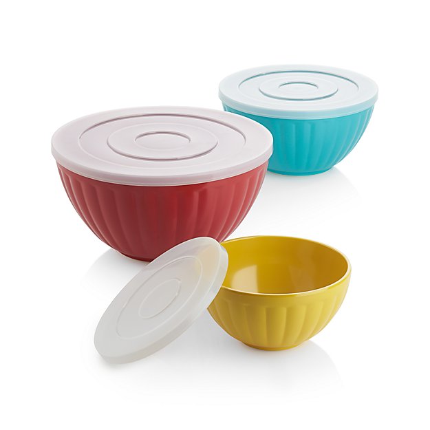 Set of 3 Prep & Store Bowls | Crate and Barrel