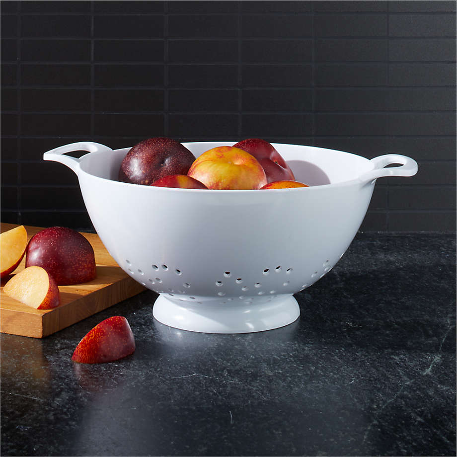 Melamine White Colander + Reviews | Crate and Barrel Canada