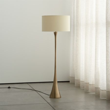 Melrose Brass Floor Lamp Reviews Crate And Barrel