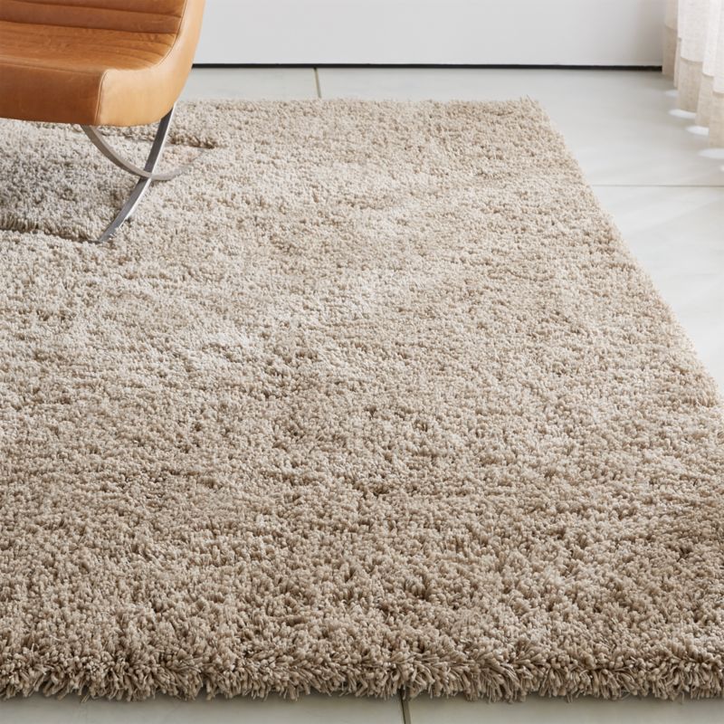 Memphis Stone Natural Shag Rug | Crate 