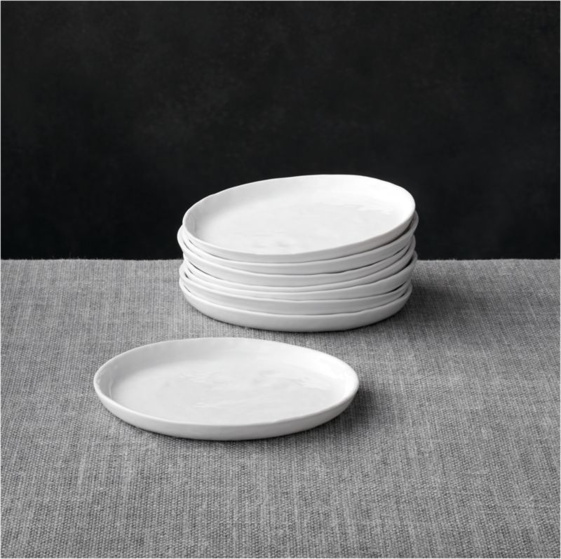 Set of 8 Mercer Appetizer Plates + Reviews Crate and Barrel