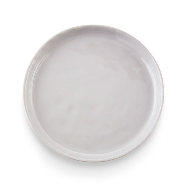 Mercer Grey Round Appetizer Plate + Reviews Crate and Barrel