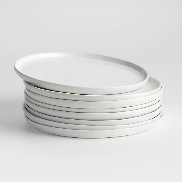 Set of 8 Mercer Dinner Plates + Reviews Crate and Barrel